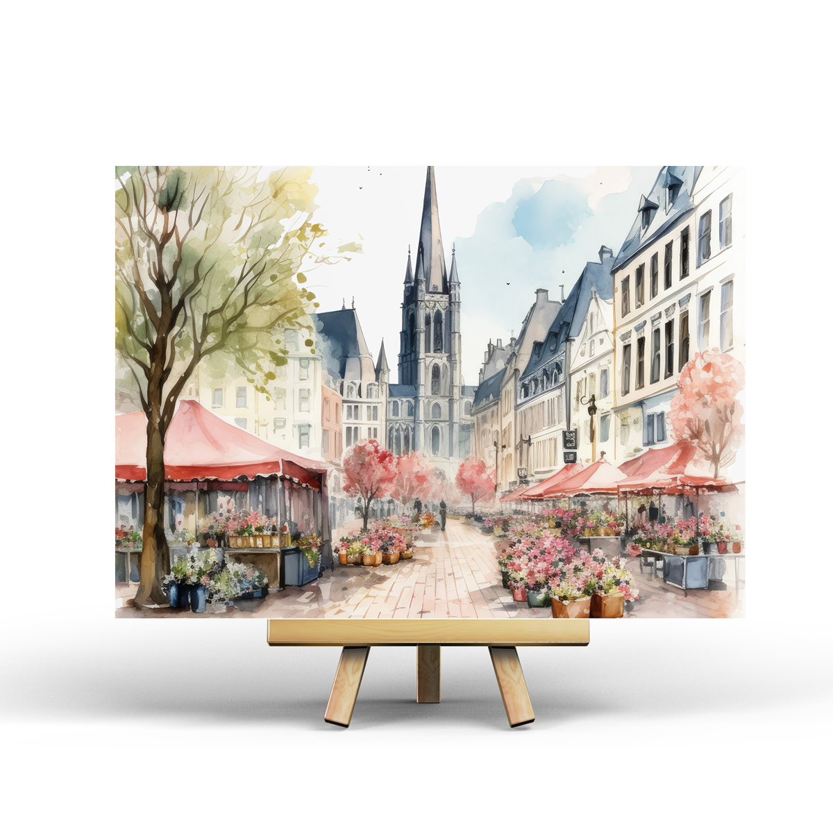Lente Stadje - Ansichtkaart