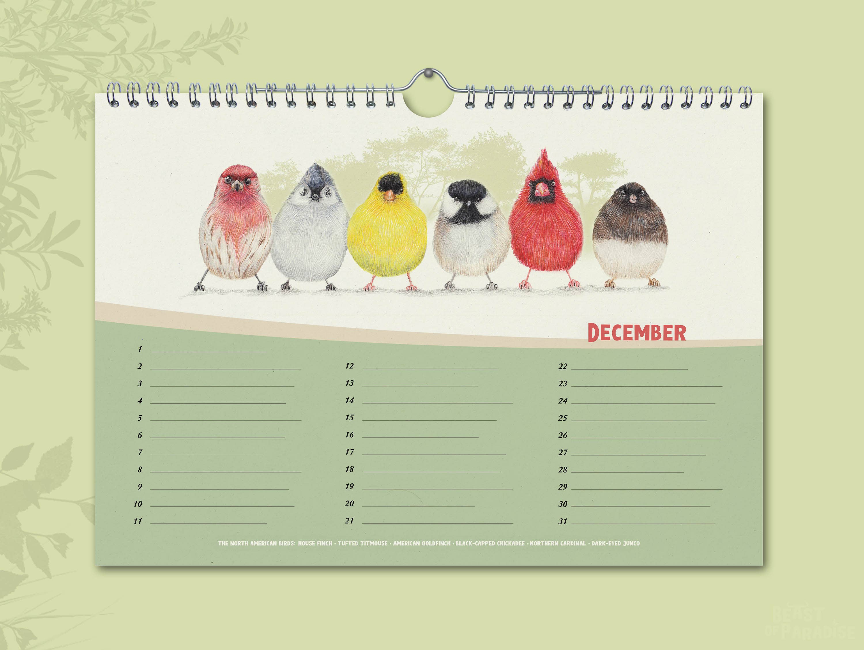 Vogels - Verjaardagskalender