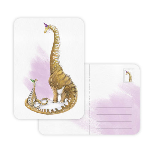 Dinosaurussen Jarig - Ansichtkaart