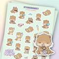 Otterlijk schattig | Stickervel