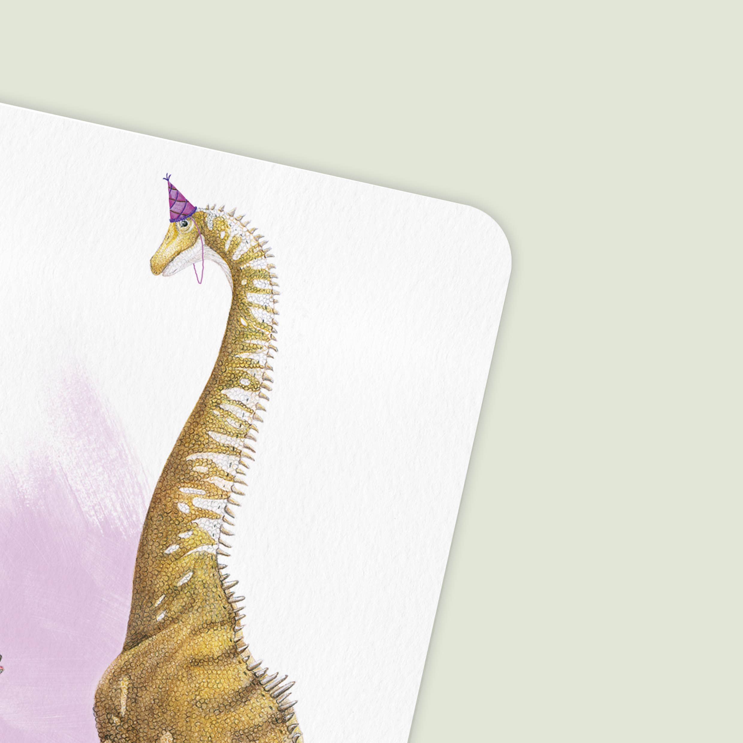 Dinosaurussen Jarig - Ansichtkaart