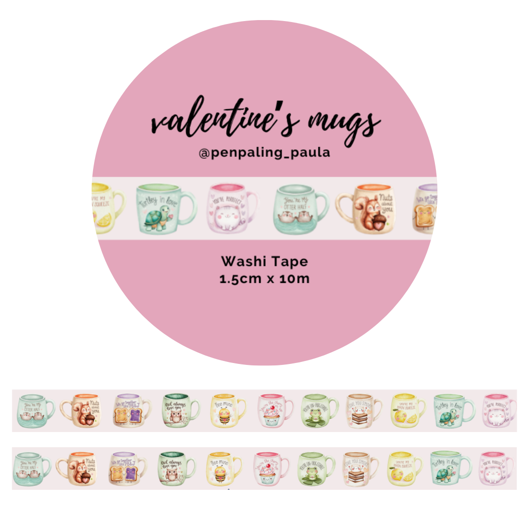 Valentijnsmokken - Washi Tape