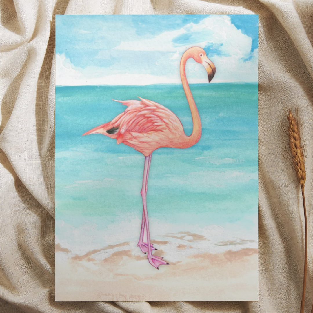 Flamingo - Ansichtkaart