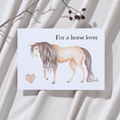 'For a horse lover' - Paard Ansichtkaart