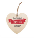 'Future Rock Star' - Houten Hart Hanger