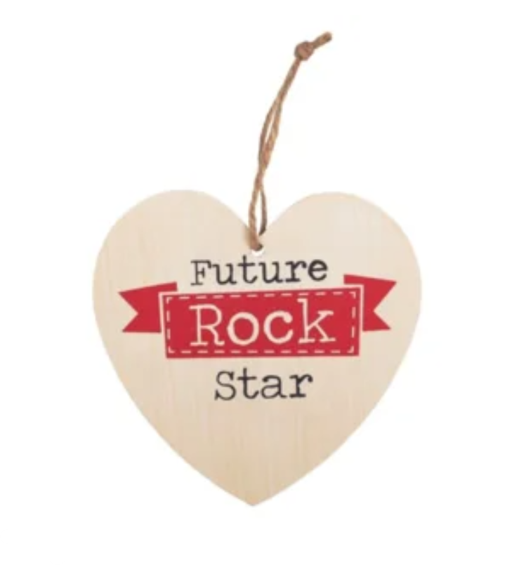 'Future Rock Star' - Houten Hart Hanger