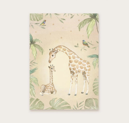 Giraffen tropisch - Ansichtkaart