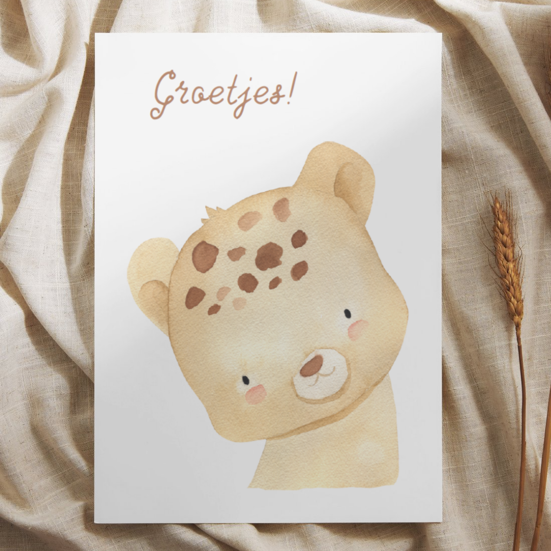 'Groetjes!’ – Panter Ansichtkaart