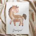 'Groetjes!’ – Paard Ansichtkaart