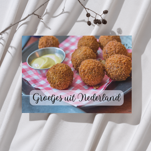 'Groetjes uit Nederland' - Bitterballen Ansichtkaart