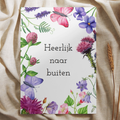 'Heerlijk naar buiten’ – Ansichtkaart
