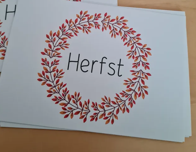 'Herfst' - Krans Ansichtkaart