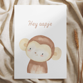 'Hey aapje’ – Ansichtkaart