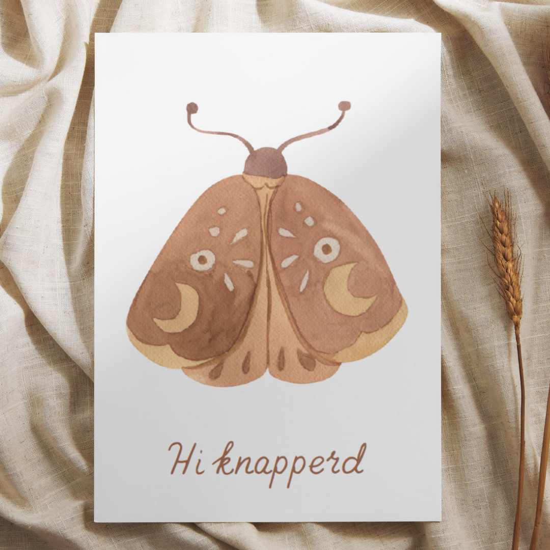 'Hi knapperd’ Mot – Ansichtkaart