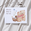 'Hooray! Baby on the way!’ – Beertjes Ansichtkaart