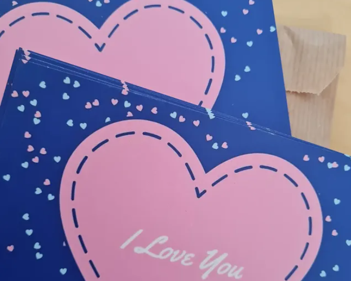'I love you' - Ansichtkaart
