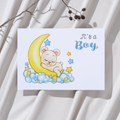 'It’s a boy’ – Beertje op maan Ansichtkaart