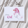 'It’s a girl’ – Dino Ei Ansichtkaart