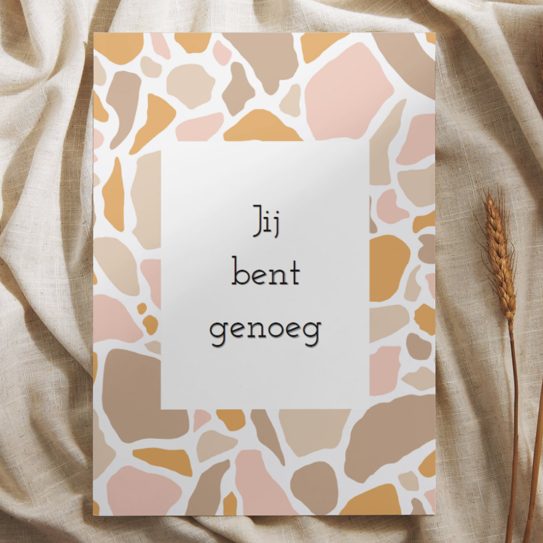 'Jij bent genoeg’ – Quote Ansichtkaart