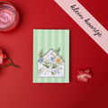 Envelop Bloemen op Groen - Klein Kaartje