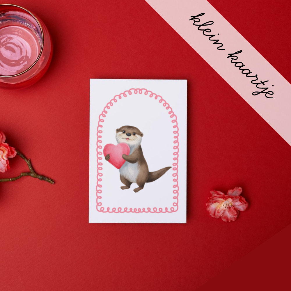 Otter met hartje - Klein Kaartje