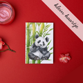 Panda en Bamboe - Klein Kaartje