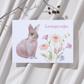 'Lentegroetjes’ – Konijntje Ansichtkaart