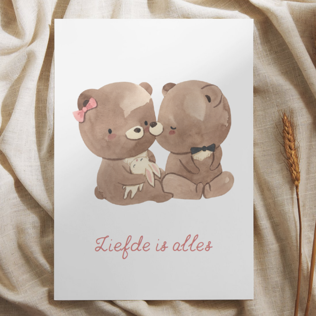 'Liefde is alles’ – Beertjes Ansichtkaart
