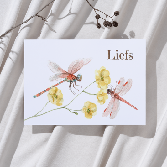 'Liefs’ – Libelle Ansichtkaart