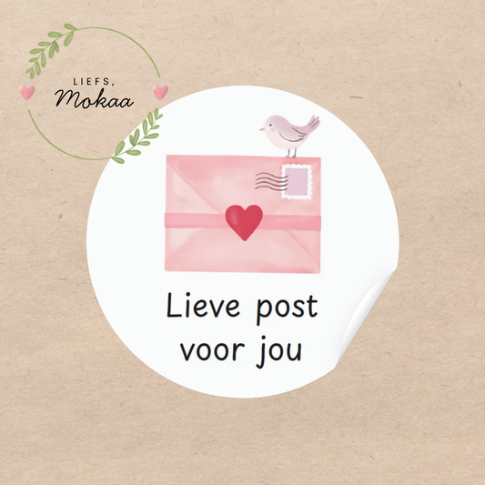 'Lieve post voor jou' - Set van 10 Stickers
