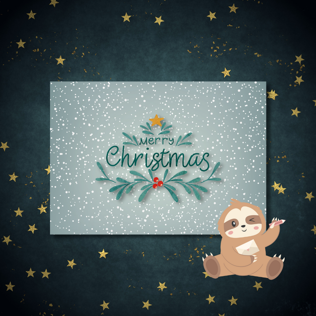 'Merry Christmas’ – Sneeuw Ansichtkaart