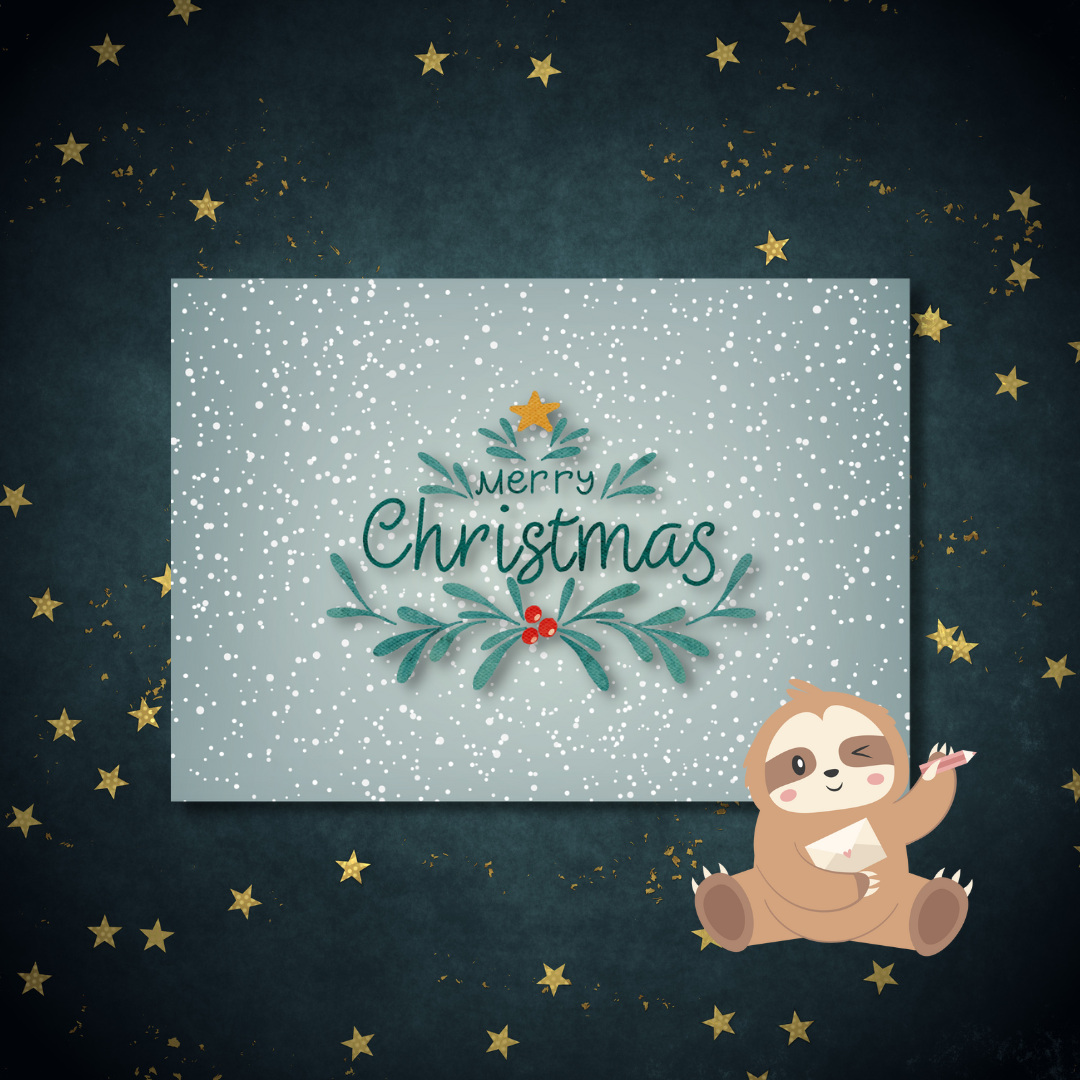 'Merry Christmas’ – Sneeuw Ansichtkaart