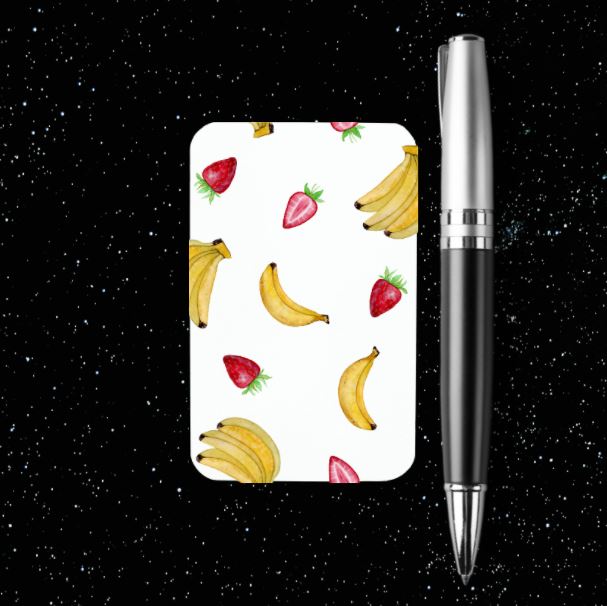 Bananen en aardbeien - Minikaartje