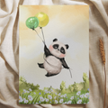 Panda met Ballonnen - Ansichtkaart