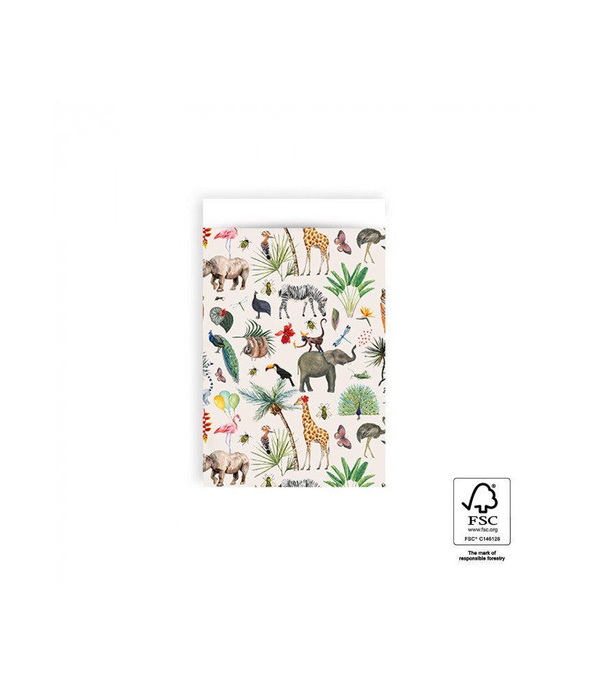 Jungle Dieren - 5 Zakjes 12x19cm