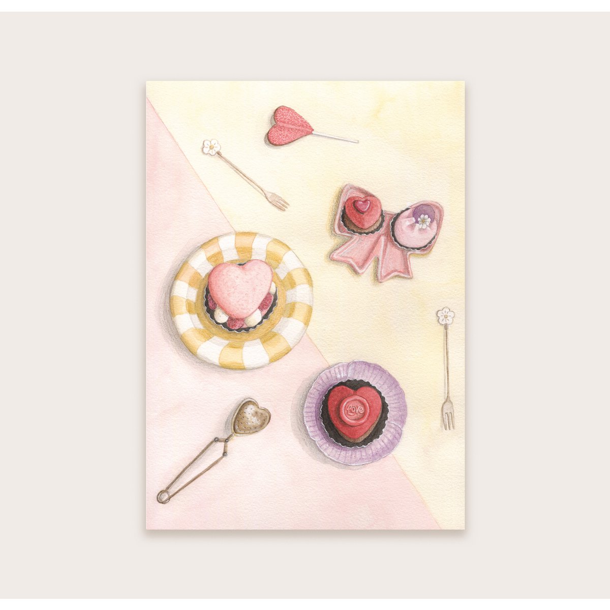 Love patisserie - Ansichtkaart