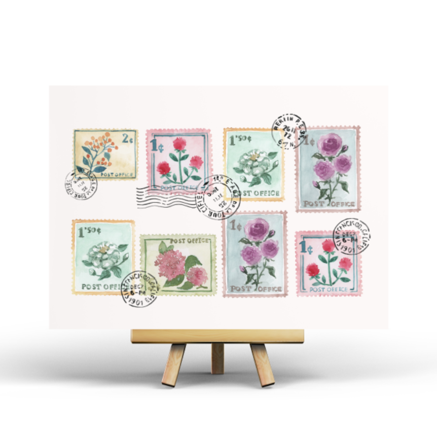 Gestempelde Postzegels – Ansichtkaart