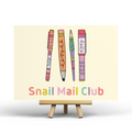 'Snail Mail Club’ – Ansichtkaart