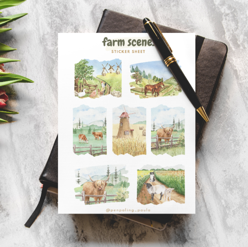 Landschappen - Stickervelletje