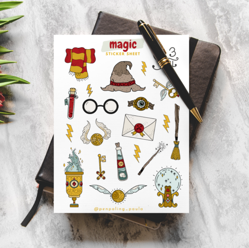 Wizard Potter - Stickervelletje