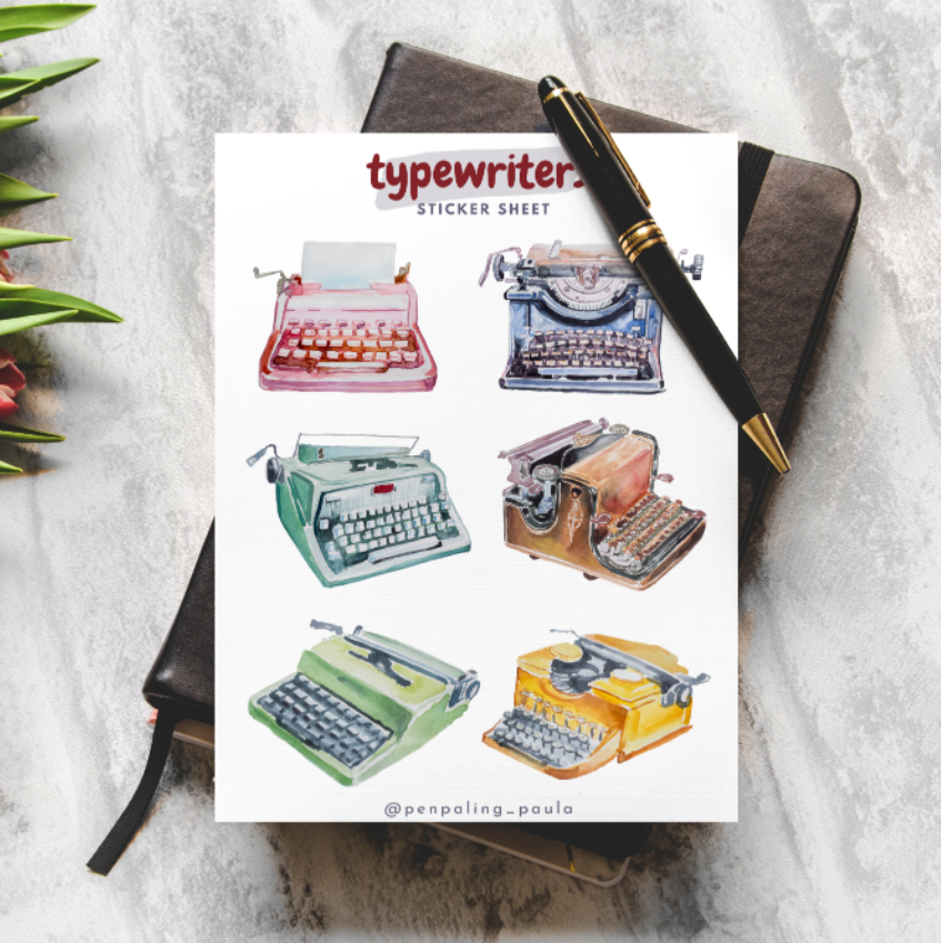 Typemachines - Stickervelletje