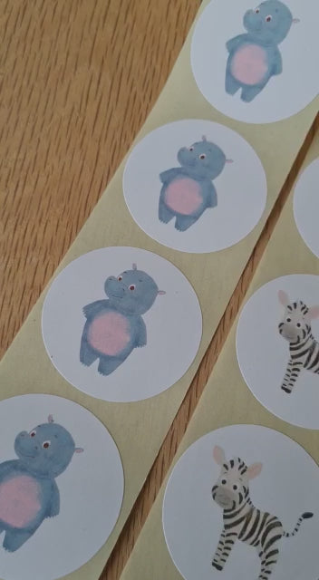 Nijlpaard - 20 Stickers