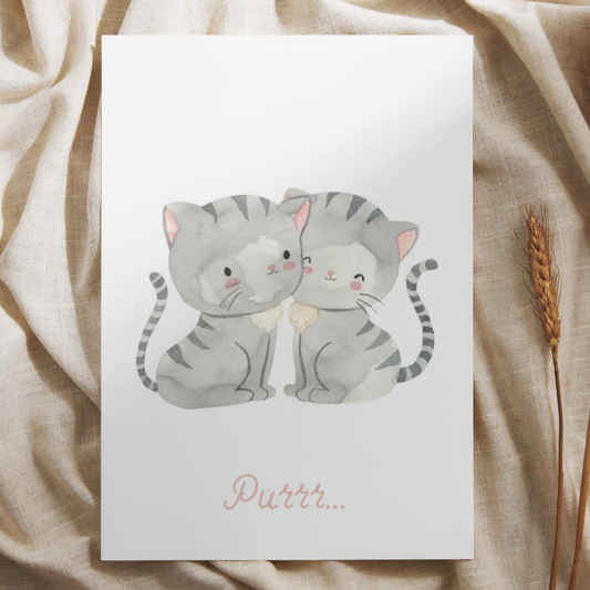 'Purrr...’ Poezen – Ansichtkaart
