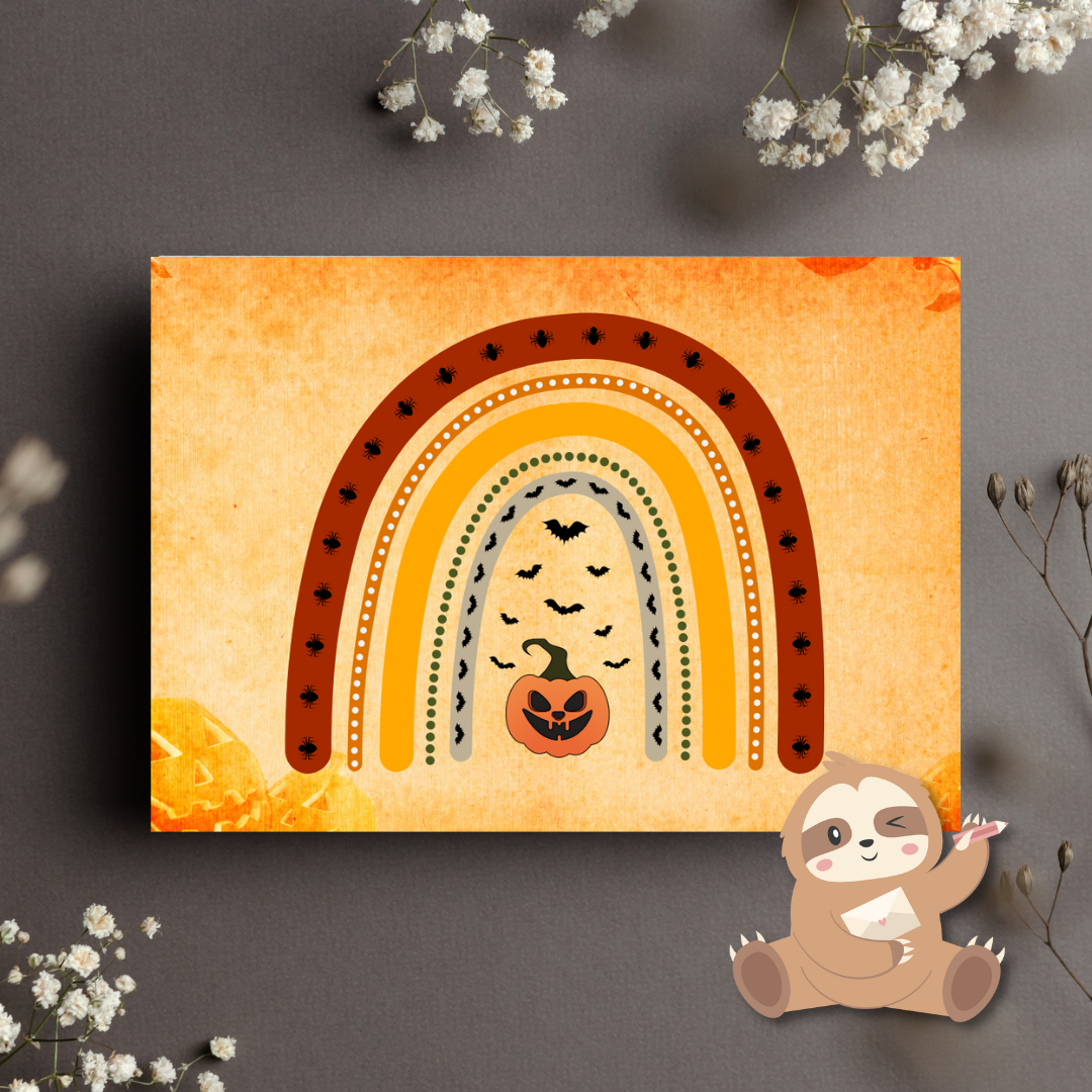Halloween – Regenboog Ansichtkaart