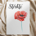 'Sterkte’ Klaproos – Ansichtkaart