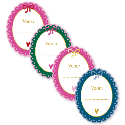 'Voor...' Lijstje - Set van 8 Stickers