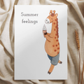 'Summer feelings’ IJsje – Giraffe Ansichtkaart