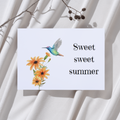 'Sweet sweet summer’ – Kolibri Ansichtkaart