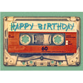 'Happy birthday’ Cassette – Ansichtkaart
