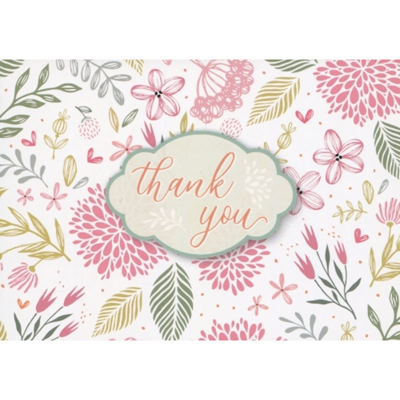 'Thank you’ – Bloemetjes Ansichtkaart